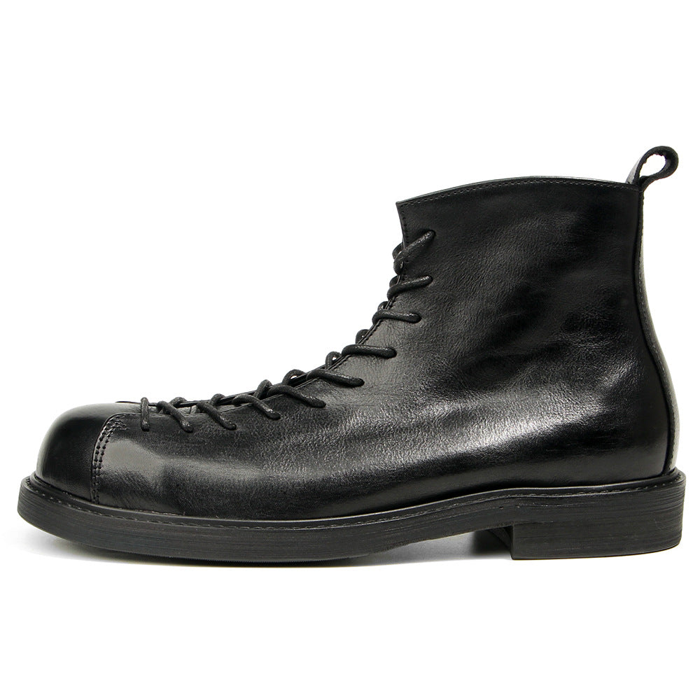 Men's Martin Boots Amekaji Work Genuine Leather Vintage Style