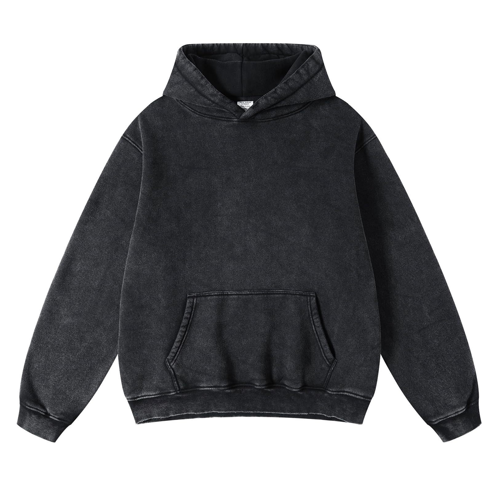 Men's Loose Casual Solid Color Hooded Sweatshirt